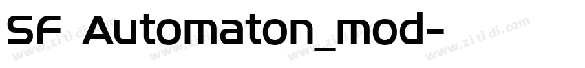 SF Automaton_mod字体转换